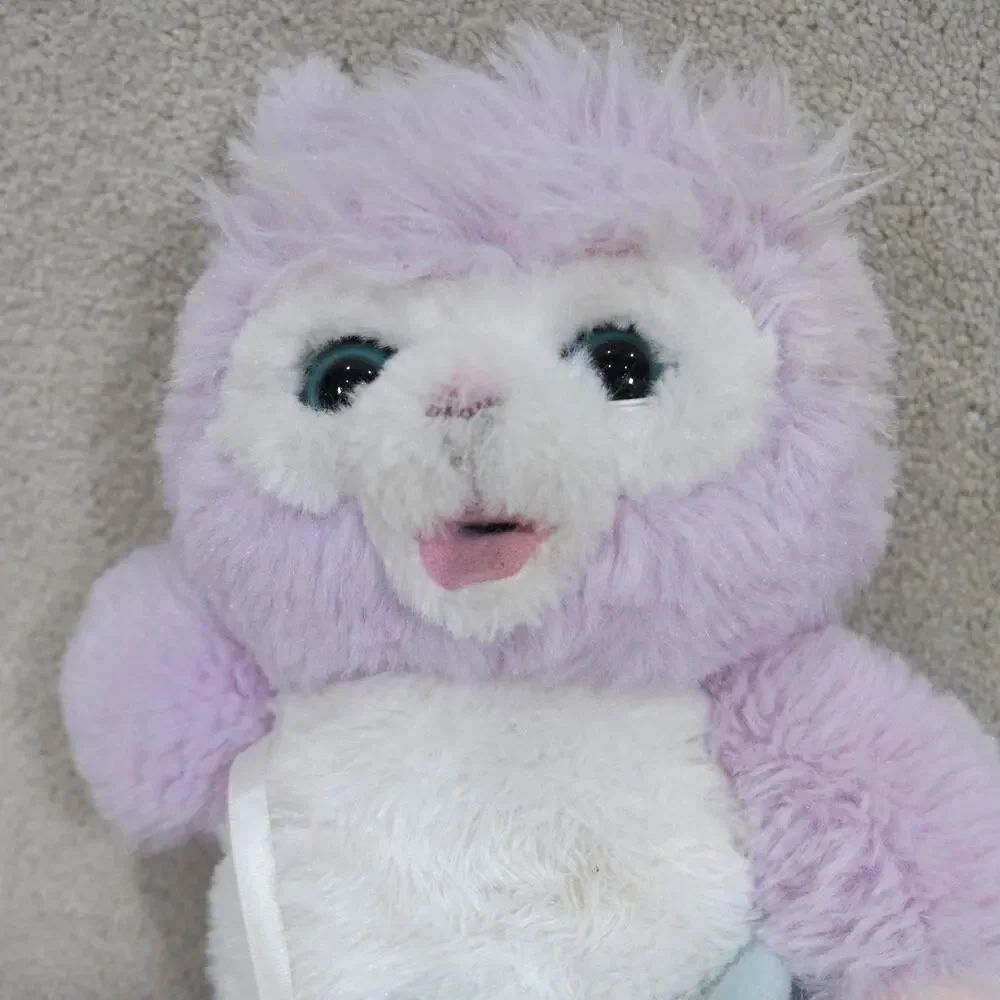 Baby Plush Bear Animated Stuffed Animal Little Live Eyes Open & Close Pacifier